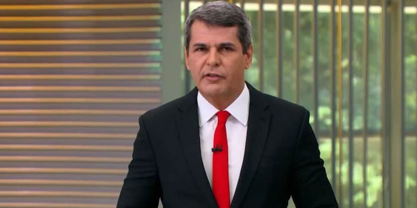 Fábio William no Jornal Hoje. (Foto: Reprodução / Globo) Fábio William no Jornal Hoje. (Foto: Reprodução / Globo)