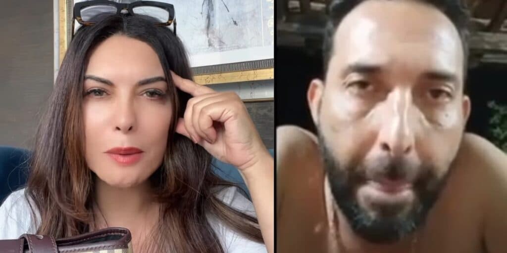 Barraco: Márcia Goldschmidt descobre que irmão de Virginia é casado com outra, ele entra na live e pede divórcio