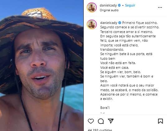 Marido de Ivete Sangalo entrega mensagem sobre a importância de ficar sozinho - Foto Reprodução instagram Marido de Ivete Sangalo entrega mensagem sobre a importância de ficar sozinho - Foto Reprodução instagram