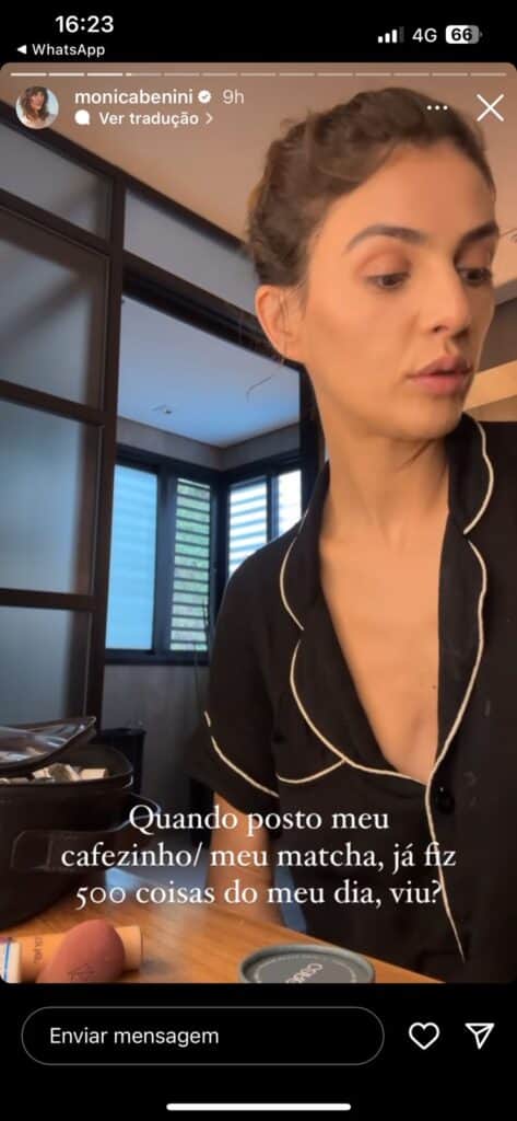 Mônica Benini, esposa de Júnior Lima, fala sobre correria do dia a dia (Foto: Reprodução / Instagram) Mônica Benini, esposa de Júnior Lima, fala sobre correria do dia a dia (Foto: Reprodução / Instagram)