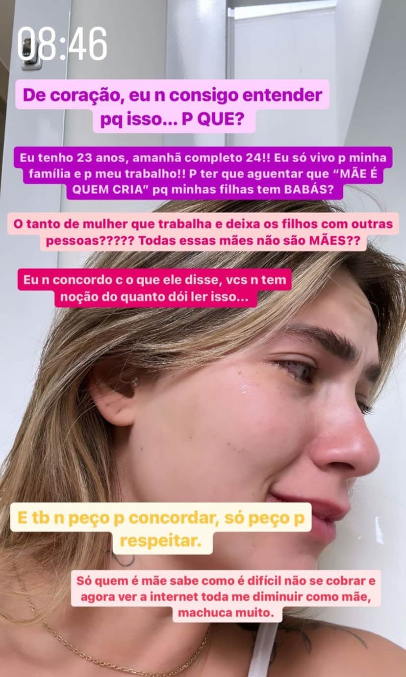 Virginia Fonseca desabafa após comentário de Evaristo Costa - Foto Reprodução Instagram Virginia Fonseca desabafa após comentário de Evaristo Costa - Foto Reprodução Instagram