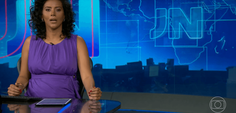 Aline Midlej comanda o Jornal Nacional Aline Midlej comanda o Jornal Nacional