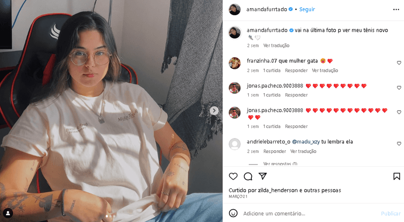 Amanda Furtado, boneca Laurinha de Chiquititas, se assumiu lésbica (Foto: Reprodução/ Instagram) Amanda Furtado, boneca Laurinha de Chiquititas, se assumiu lésbica (Foto: Reprodução/ Instagram)