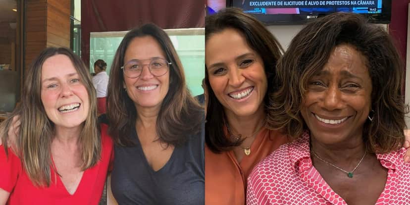 Ana Luiza Guimarães publicou fotos com Susana Naspolini e Glória Maria (Foto: Reprodução/Instagram) Ana Luiza Guimarães publicou fotos com Susana Naspolini e Glória Maria (Foto: Reprodução/Instagram)