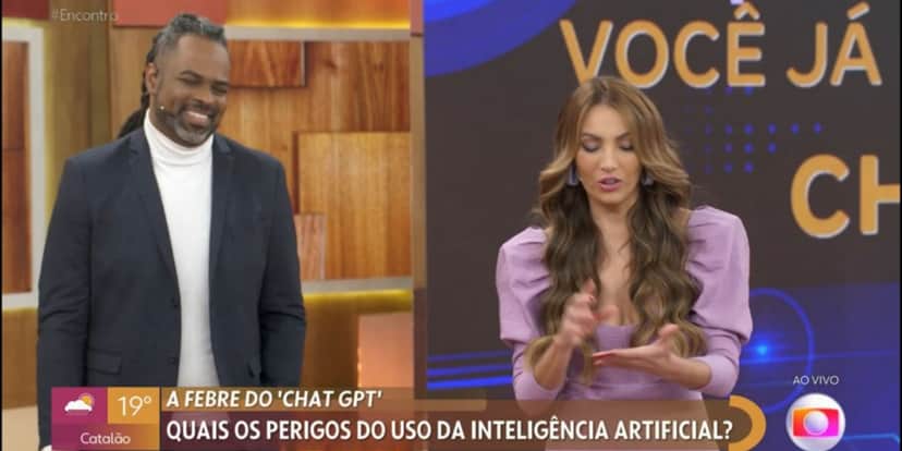 Manoel Soares com Patrícia Poeta no "Encontro" (Foto: Reprodução/TV Globo) Manoel Soares com Patrícia Poeta no "Encontro" (Foto: Reprodução/TV Globo)