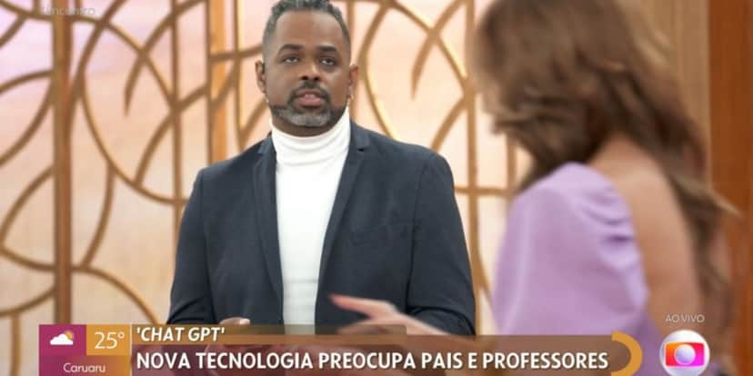 Manoel Soares virou os olhos no "Encontro" (Foto: Reprodução/TV Globo) Manoel Soares virou os olhos no "Encontro" (Foto: Reprodução/TV Globo)