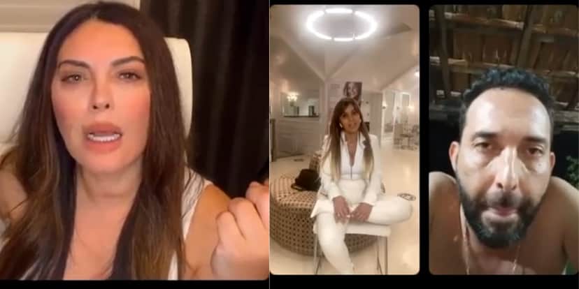 Márcia Goldschmidt junto com William e Tecia na live onde teve o maior barraco (Reprodução: Instagram) Márcia Goldschmidt junto com William e Tecia na live onde teve o maior barraco (Reprodução: Instagram)