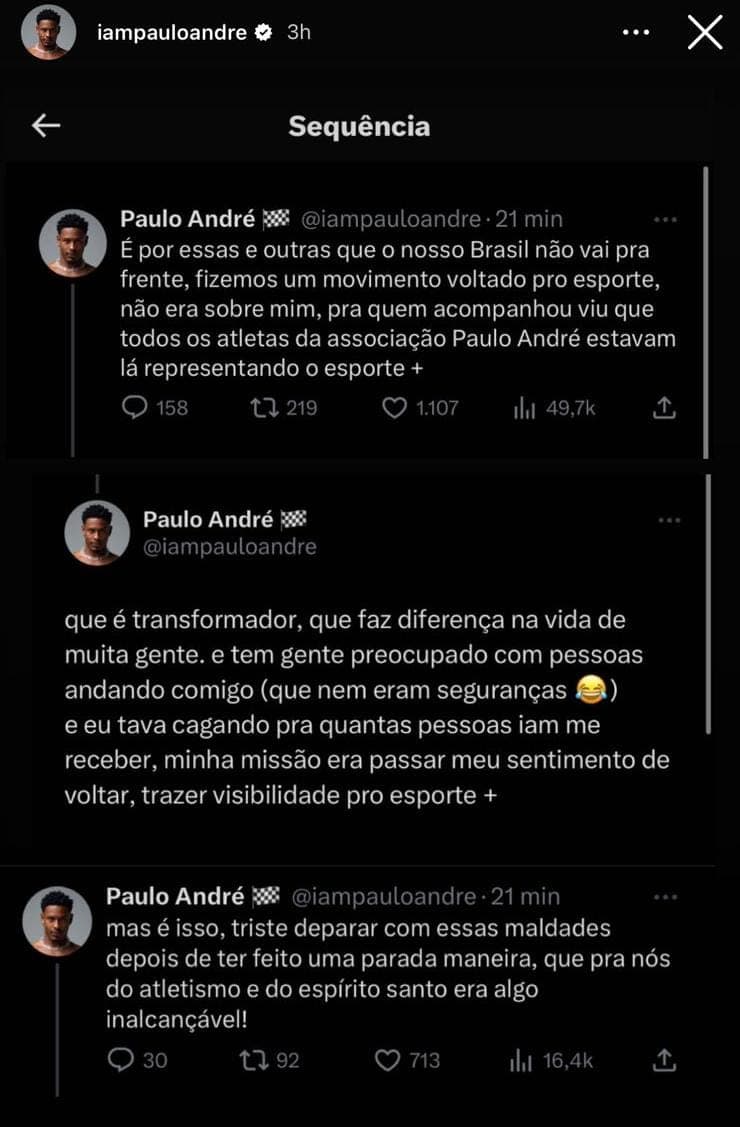 O ex-BBB desabafou sobre o que viu na internet (Reprodução: Instagram) O ex-BBB desabafou sobre o que viu na internet (Reprodução: Instagram)