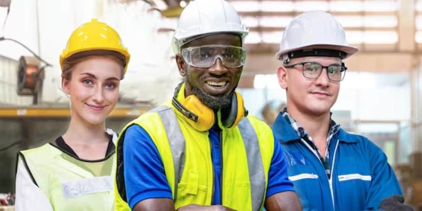 Imagem mostra alguns trabalhadores sorrindo (Reprodução - Getty) Imagem mostra alguns trabalhadores sorrindo (Reprodução - Getty)