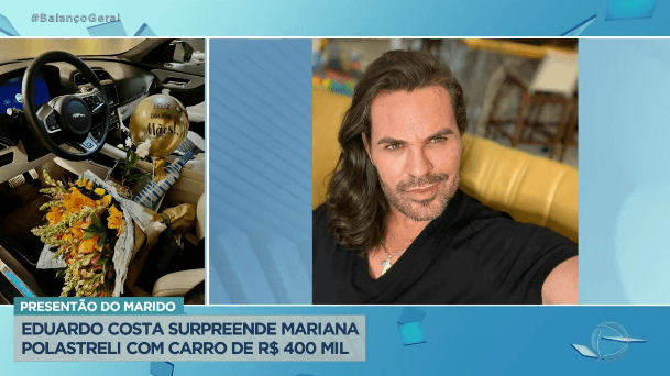 Eduardo Costa compra carro caríssimo para esposa (Foto Reprodução/PlayPlus) Eduardo Costa compra carro caríssimo para esposa (Foto Reprodução/PlayPlus)