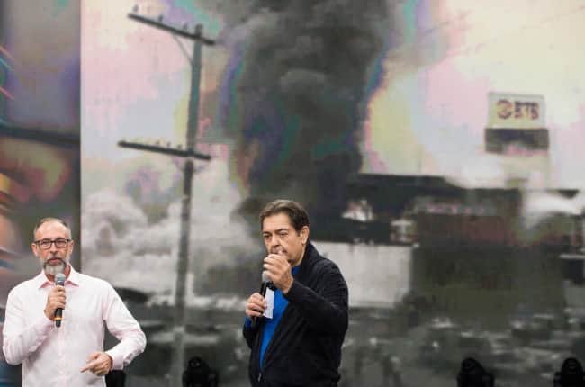 Band completa 56 anos e Faustão relembra incêndio que ocorreu na emissora - Foto Reprodução Internet Band completa 56 anos e Faustão relembra incêndio que ocorreu na emissora - Foto Reprodução Internet