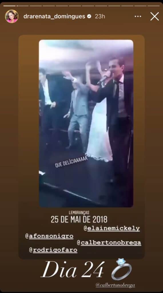 Casamento de Carlos Alberto e Renata Domingues (Foto: Reprodução / Instagram) Casamento de Carlos Alberto e Renata Domingues (Foto: Reprodução / Instagram)