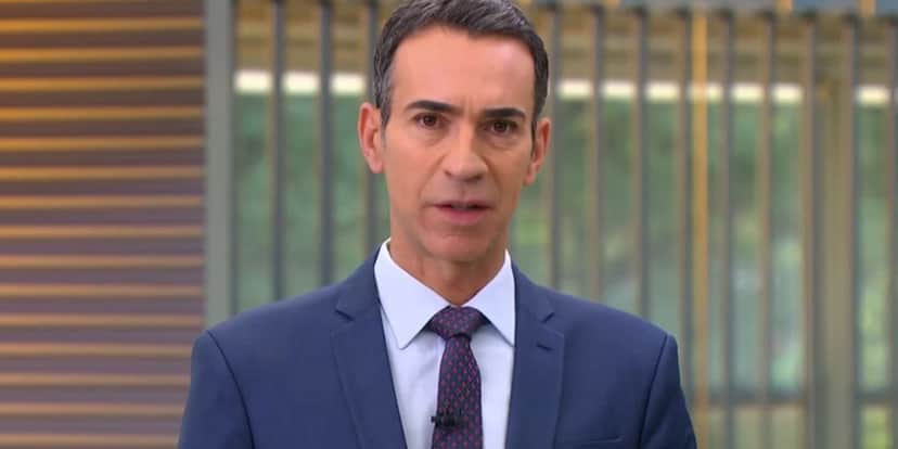 César Tralli no Jornal Hoje (Foto: Reprodução / Globo) César Tralli no Jornal Hoje (Foto: Reprodução / Globo)