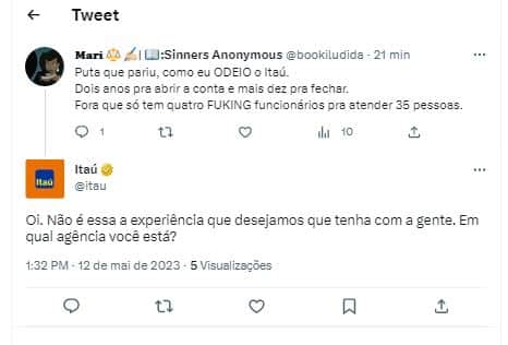 Clientes do Itáu estão enfurecidos com situação nesta sexta-feira, 12 - Foto Reprodução Twitter Clientes do Itáu estão enfurecidos com situação nesta sexta-feira, 12 - Foto Reprodução Twitter