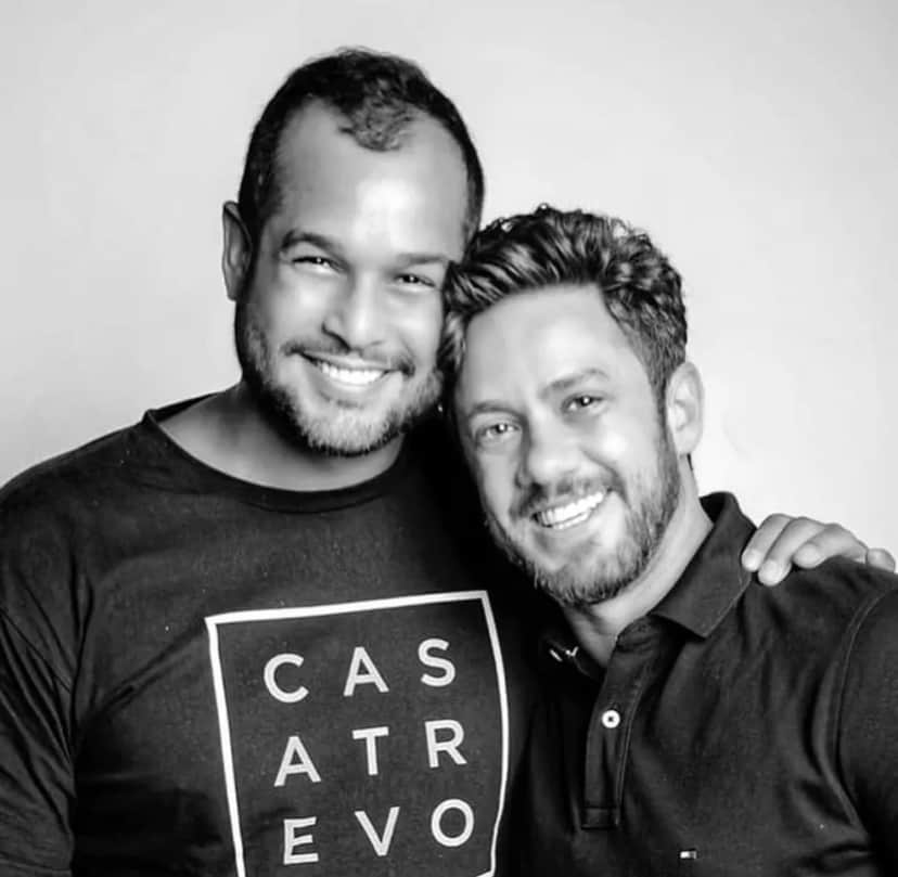 Leonardo Miggiorin e o namorado João Victor Amado - Foto Reprodução Instagram Leonardo Miggiorin e o namorado João Victor Amado - Foto Reprodução Instagram