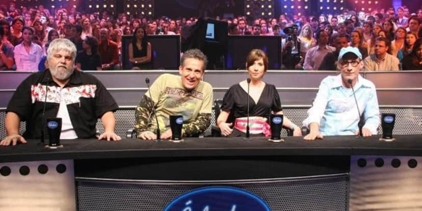 Miranda, Thomas, Cyz e Arnaldo Saccomani no programa Ídolos - Foto Reprodução SBT Miranda, Thomas, Cyz e Arnaldo Saccomani no programa Ídolos - Foto Reprodução SBT
