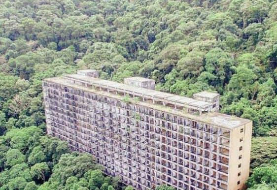 O hotel fica no meio da floresta - Foto Reprodução Internet O hotel fica no meio da floresta - Foto Reprodução Internet