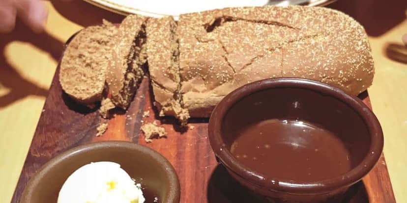 Pão com chocolate do Outback Pão com chocolate do Outback