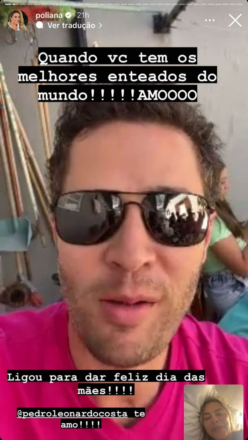 Poliana Rocha entrega print de ligação com Pedro Leonardo, no Dia das Mães - Foto Reprodução Instagram Poliana Rocha entrega print de ligação com Pedro Leonardo, no Dia das Mães - Foto Reprodução Instagram