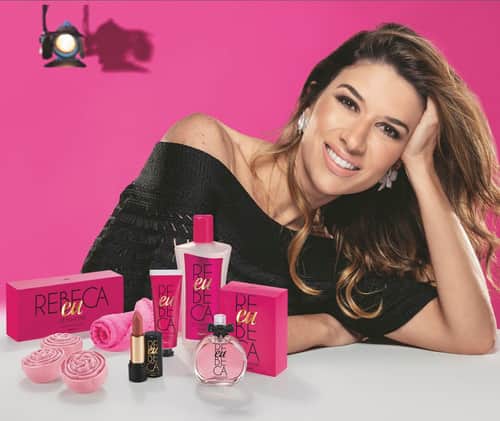 Rebeca Abravanel e seu perfume da Jequiti - Foto Reprodução Jequiti Rebeca Abravanel e seu perfume da Jequiti - Foto Reprodução Jequiti