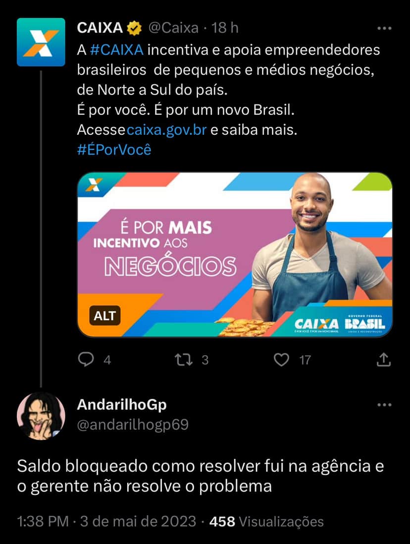 Situação da Caixa revolta clientes nesta quinta-feira, 4 - Foto - Foto Reprodução Twitter Situação da Caixa revolta clientes nesta quinta-feira, 4 - Foto - Foto Reprodução Twitter
