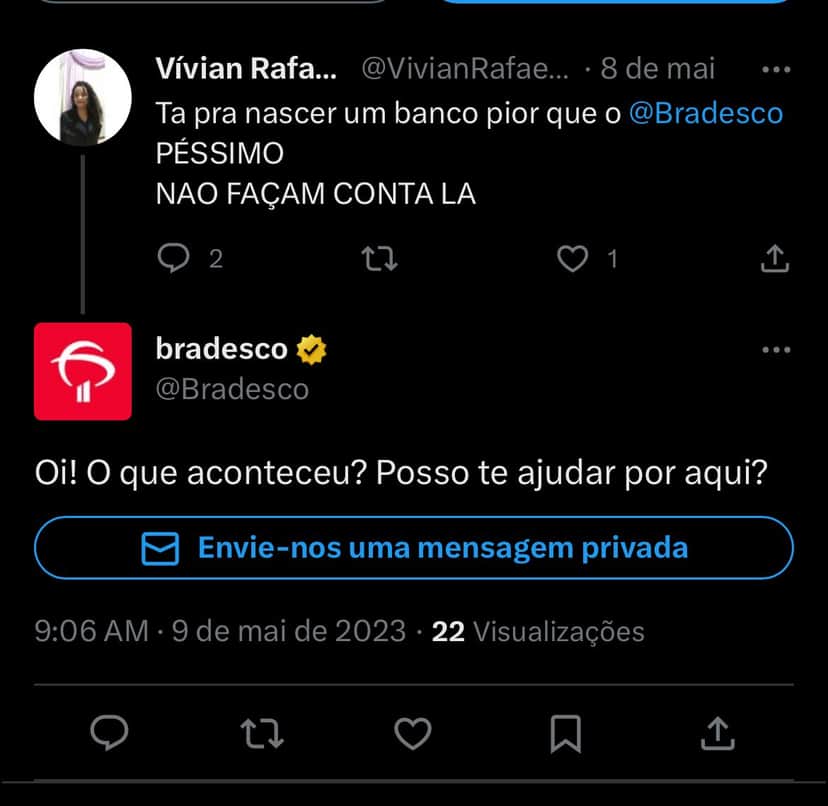 Situação do Bradesco enfurece clientes HOJE (09) - Foto Reprodução Twitter Situação do Bradesco enfurece clientes HOJE (09) - Foto Reprodução Twitter