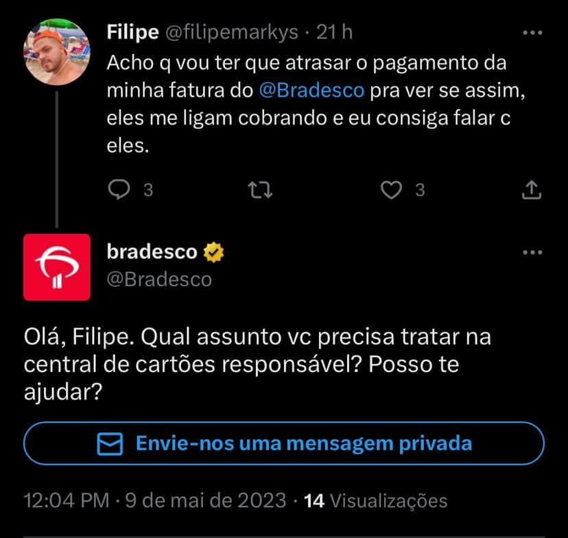 Situação do Bradesco enfurece clientes HOJE (09) - Foto Reprodução Twitter Situação do Bradesco enfurece clientes HOJE (09) - Foto Reprodução Twitter