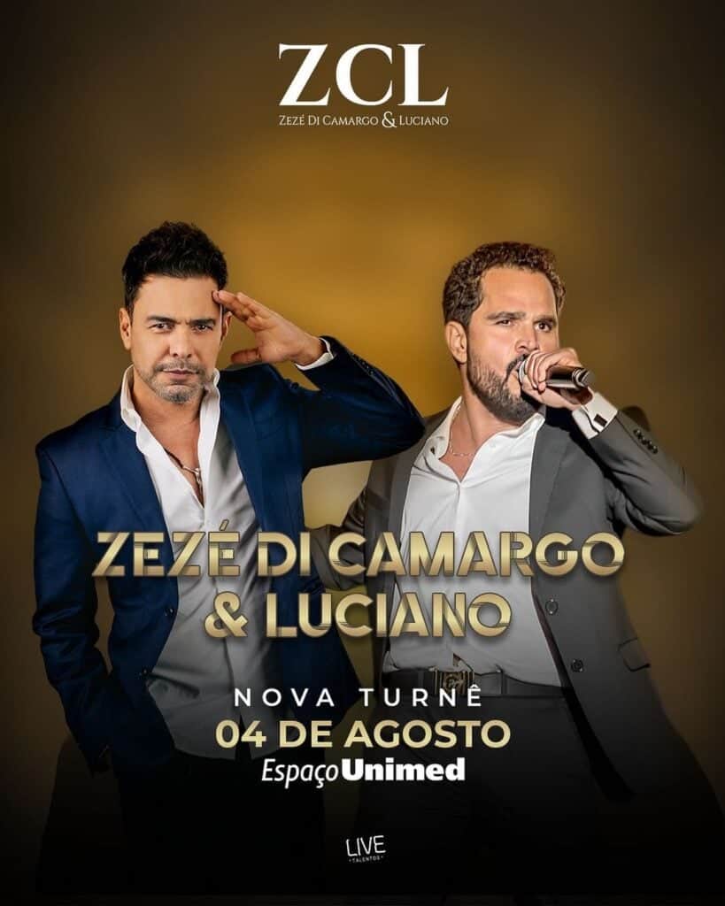 Anúncio da nova turnê da dupla Zezé Di Camargo & Luciano (Foto: Reprodução, Instagram) Anúncio da nova turnê da dupla Zezé Di Camargo & Luciano (Foto: Reprodução, Instagram)