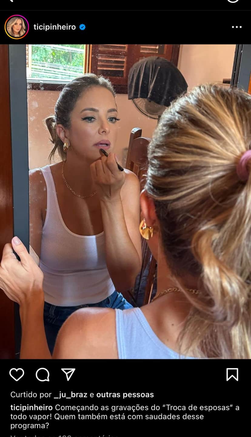 Ticiane Pinheiro confirma novo programa e Record deixa recado para apresentadora - Foto Reprodução Instagram Ticiane Pinheiro confirma novo programa e Record deixa recado para apresentadora - Foto Reprodução Instagram