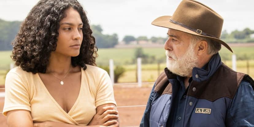 Antônio e Aline em Terra e Paixão (Foto: Reprodução / Globo) Antônio e Aline em Terra e Paixão (Foto: Reprodução / Globo)
