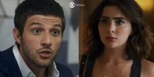 Ari e Chiara em cenas de Travessia (Foto: Reprodução / Globo) Ari e Chiara em cenas de Travessia (Foto: Reprodução / Globo)
