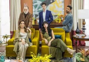 Antônio (Tony Ramos), Irene (Gloria Pires), Daniel (Johnny Massaro), Petra (Debora Ozório) e Caio (Cauã Reymond) em Terra e Paixão (Foto: João Miguel Júnior / Globo) Antônio (Tony Ramos), Irene (Gloria Pires), Daniel (Johnny Massaro), Petra (Debora Ozório) e Caio (Cauã Reymond) em Terra e Paixão (Foto: João Miguel Júnior / Globo)