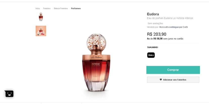 La Victorie da Eudora (Reprodução - Dafiti) La Victorie da Eudora (Reprodução - Dafiti)