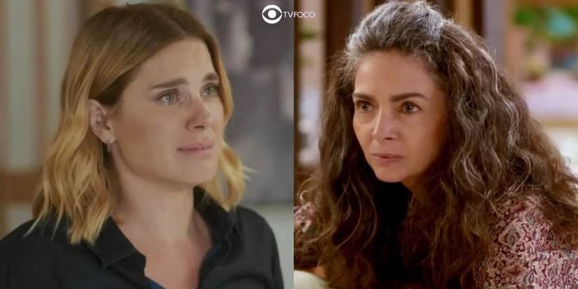 Lumiar (Carolina Dieckmann) e Dora (Claudia Ohana) em cenas de Vai na Fé (Foto: Reprodução / Globo) Lumiar (Carolina Dieckmann) e Dora (Claudia Ohana) em cenas de Vai na Fé (Foto: Reprodução / Globo)