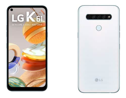 Smartphone LG K61 (Reprodução - Internet) Smartphone LG K61 (Reprodução - Internet)