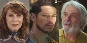 Wilma, Lui Lorenzo e Fábio em cenas de Vai na Fé (Foto: Reprodução / Globo) Wilma, Lui Lorenzo e Fábio em cenas de Vai na Fé (Foto: Reprodução / Globo)
