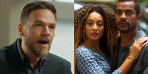 Théo irá flagrar Sol e Ben juntos, em "Vai na Fé", novela da Globo (Foto Reprodução/Montagem/Tv Foco) Théo irá flagrar Sol e Ben juntos, em "Vai na Fé", novela da Globo (Foto Reprodução/Montagem/Tv Foco)