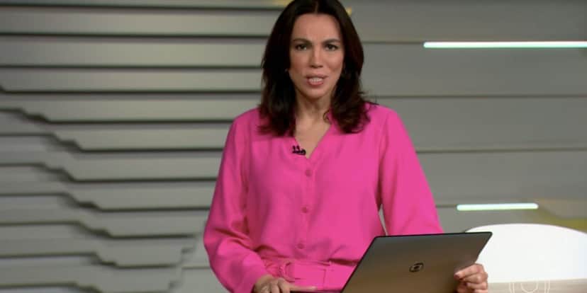 Ana Paula Araújo no Bom Dia Brasil (Foto: Reprodução / Globo) Ana Paula Araújo no Bom Dia Brasil (Foto: Reprodução / Globo)