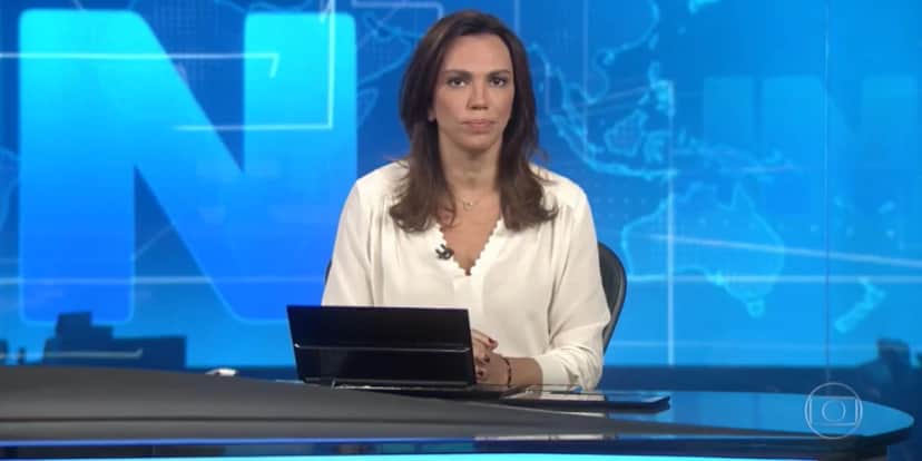 Ana Paula Araújo no Jornal Nacional Ana Paula Araújo no Jornal Nacional