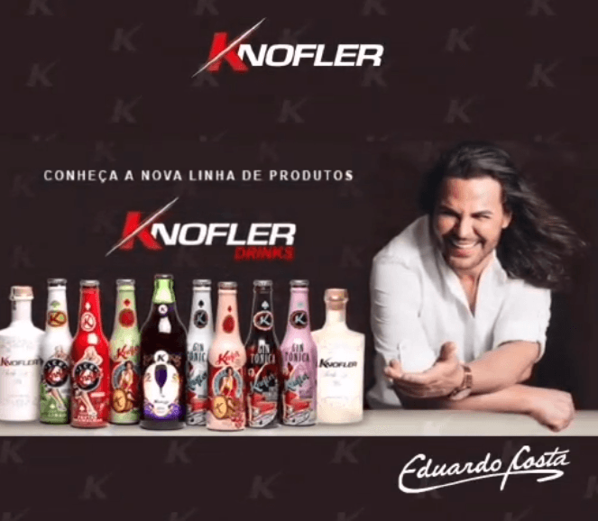 A marca de bebidas também conta com a assinatura e a imagem de Eduardo Costa em suas propagandas (Foto Reprodução/Instagram) A marca de bebidas também conta com a assinatura e a imagem de Eduardo Costa em suas propagandas (Foto Reprodução/Instagram)