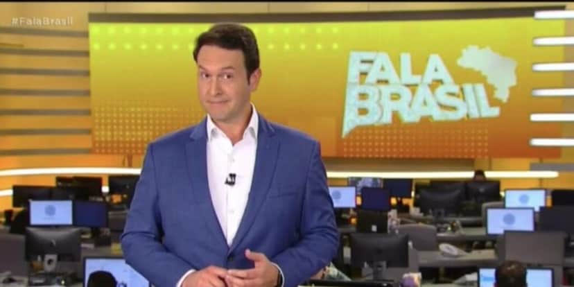 Eduardo Ribeiro no Fala Brasil - Foto: RecordTV Eduardo Ribeiro no Fala Brasil - Foto: RecordTV
