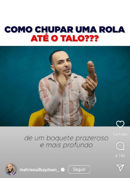 Publicação de Mahmoud (Foto: Reprodução/ Instagram) Publicação de Mahmoud (Foto: Reprodução/ Instagram)