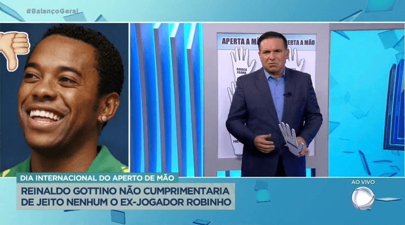 Reinaldo Gottino detona Robinho (Foto: Reprodução/ Internet) Reinaldo Gottino detona Robinho (Foto: Reprodução/ Internet)