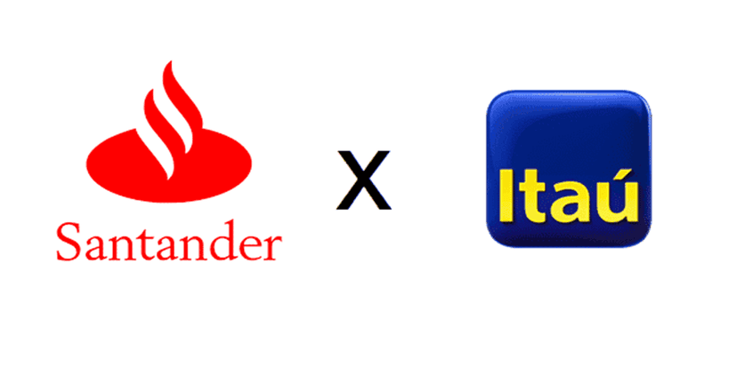 Santander e Itaú (Foto: Reprodução Internet) Santander e Itaú (Foto: Reprodução Internet)
