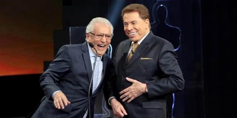 Silvio Santos e Carlos Alberto no Troféu Imprensa (Rerpdução - SBT) Silvio Santos e Carlos Alberto no Troféu Imprensa (Rerpdução - SBT)
