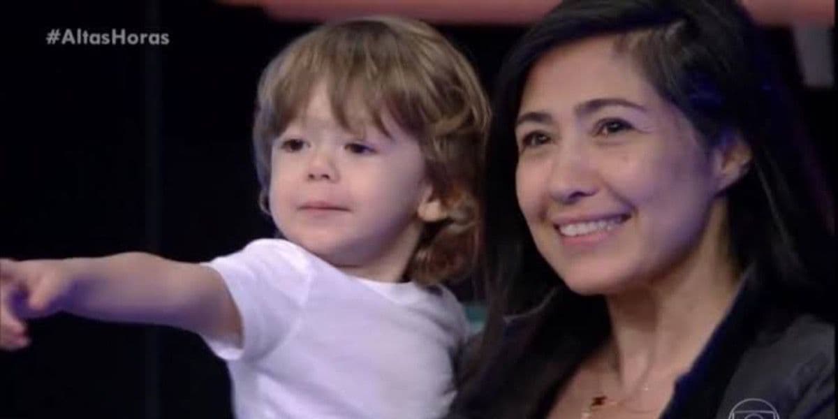 Esposa e filho de Serginho Groisman (reprodução/Internet) Esposa e filho de Serginho Groisman (reprodução/Internet)