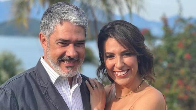 William Bonner e Natasha Dantas - Foto Reprodução Internet William Bonner e Natasha Dantas - Foto Reprodução Internet