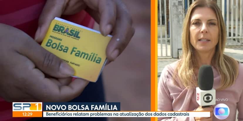 Zelda Mello esteve em um CRAS, de São Paulo (Foto: Reprodução/TV Globo) Zelda Mello esteve em um CRAS, de São Paulo (Foto: Reprodução/TV Globo)