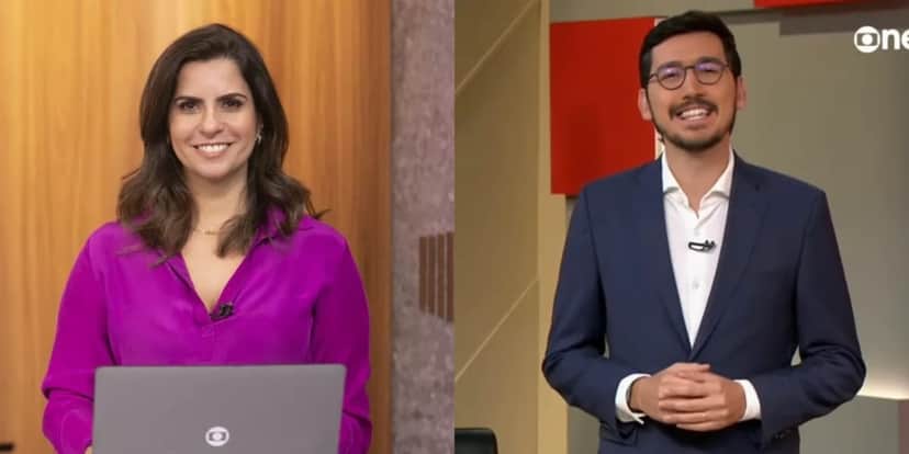 Camila Bonfim e Nelson Klava farão suas estreias no Jornal Hoje (Reprodução: Montagem TV Foco) Camila Bonfim e Nelson Klava farão suas estreias no Jornal Hoje (Reprodução: Montagem TV Foco)