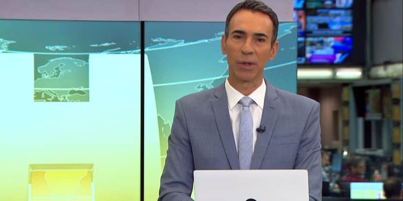 César Tralli no "Jornal Hoje" (Foto: Reprodução/TV Globo) César Tralli no "Jornal Hoje" (Foto: Reprodução/TV Globo)